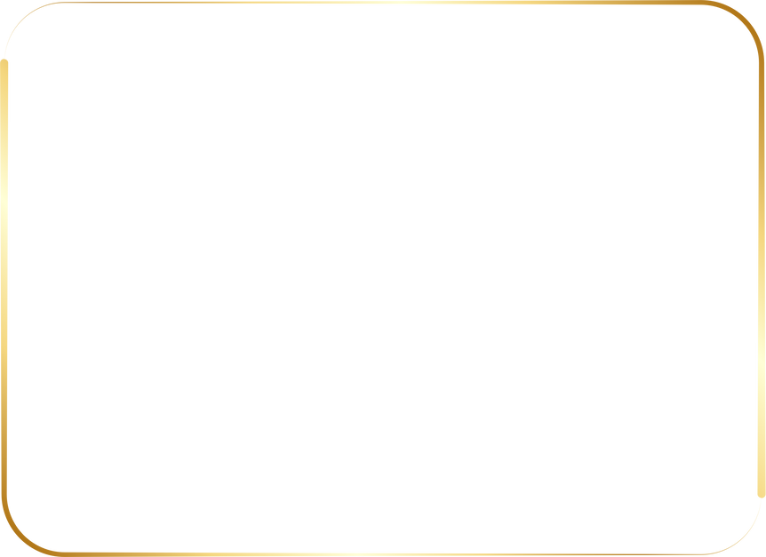 Gold Rectangle Border Curved Corner